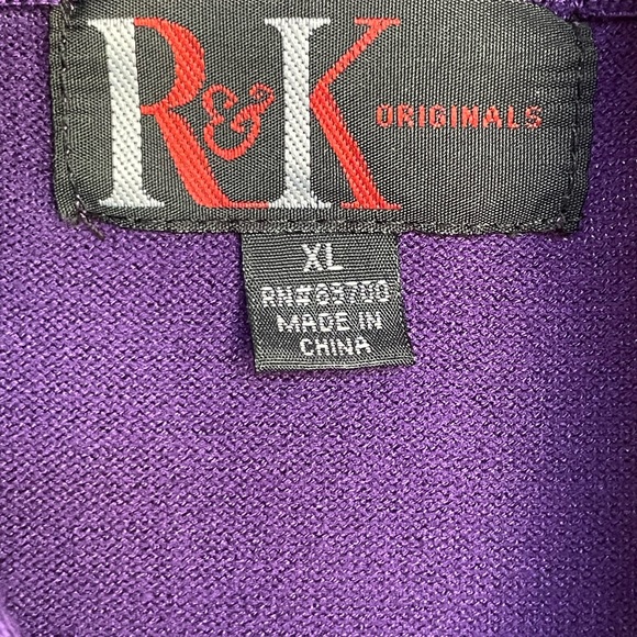 Lovely indigo, purple sweater dress by RK originals, extra large - Picture 2 of 7
